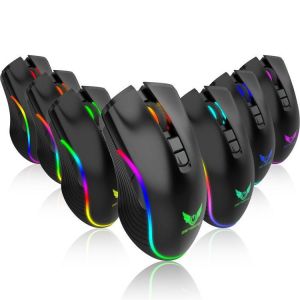עכבר גיימינג עם תאורת RGB למחשב